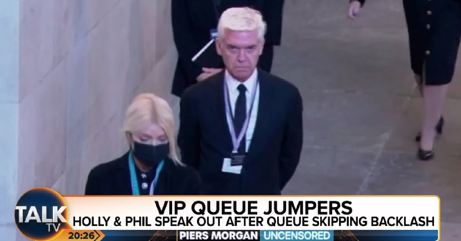 Phillip Schofield and Holly Willoughby at the Queen's lying-in-state