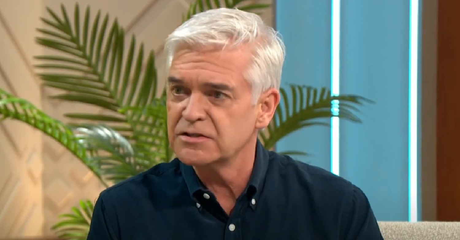 Phillip Schofield talking on Lorraine
