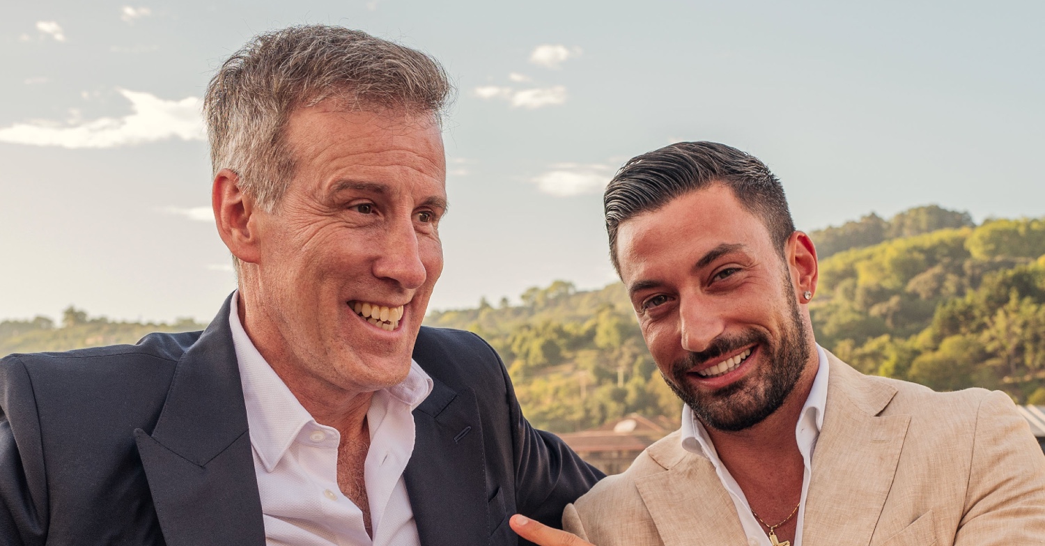 Anton Du Beke and Giovanni Pernice laughing together