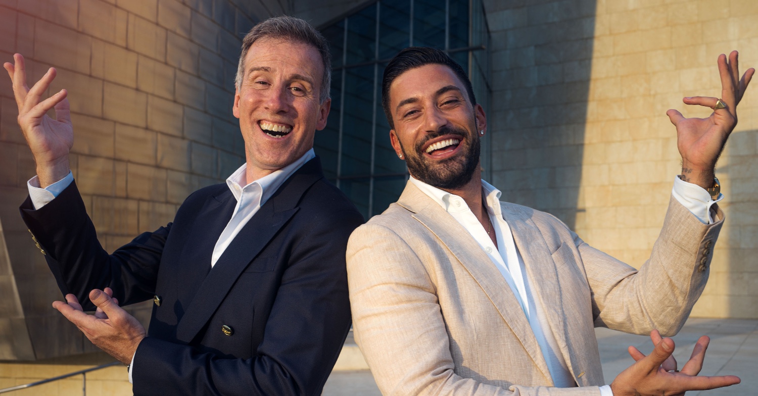 Anton Du Beke and Giovanni Pernice posing together
