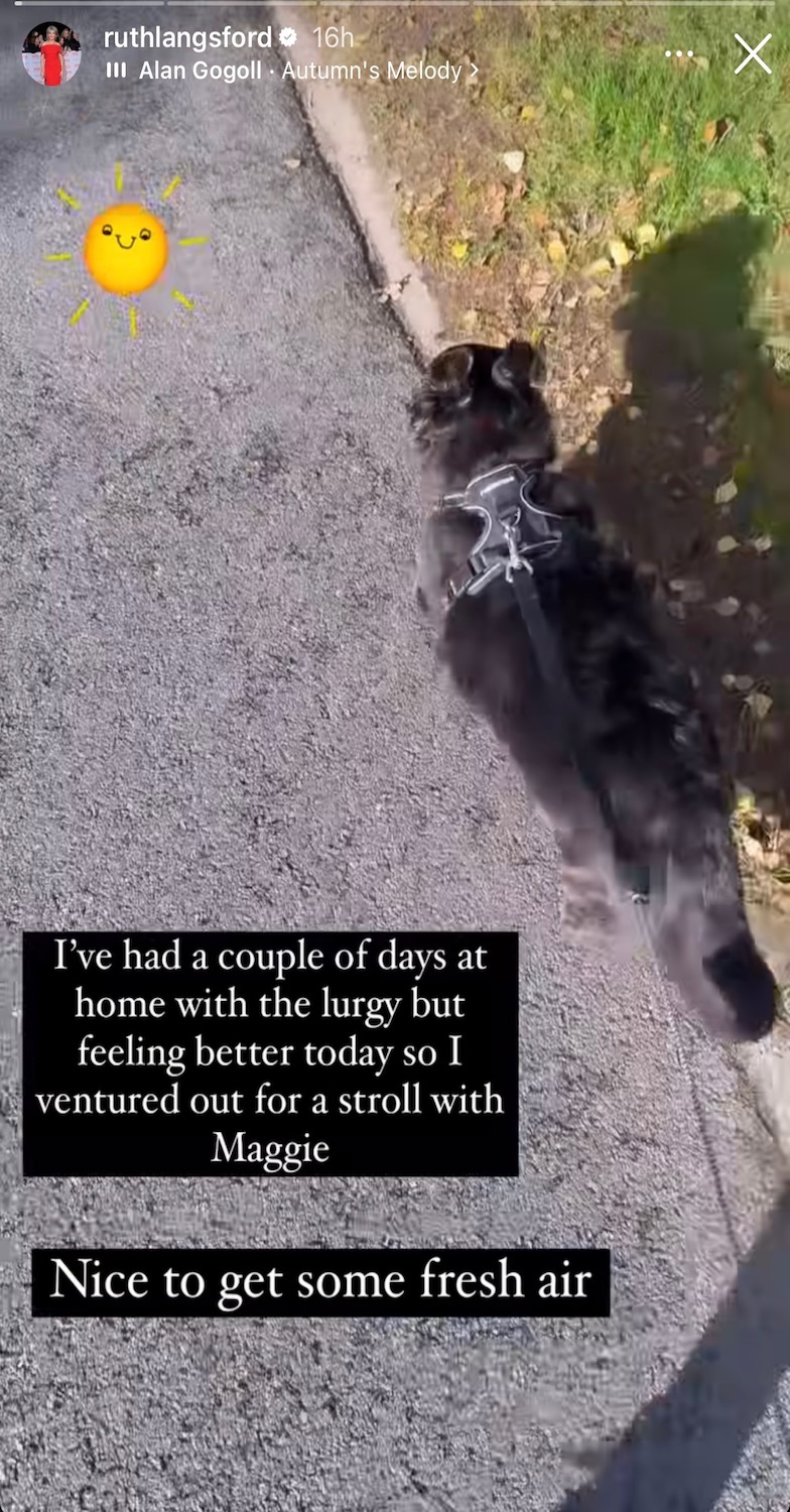 Ruth on her Instagram 