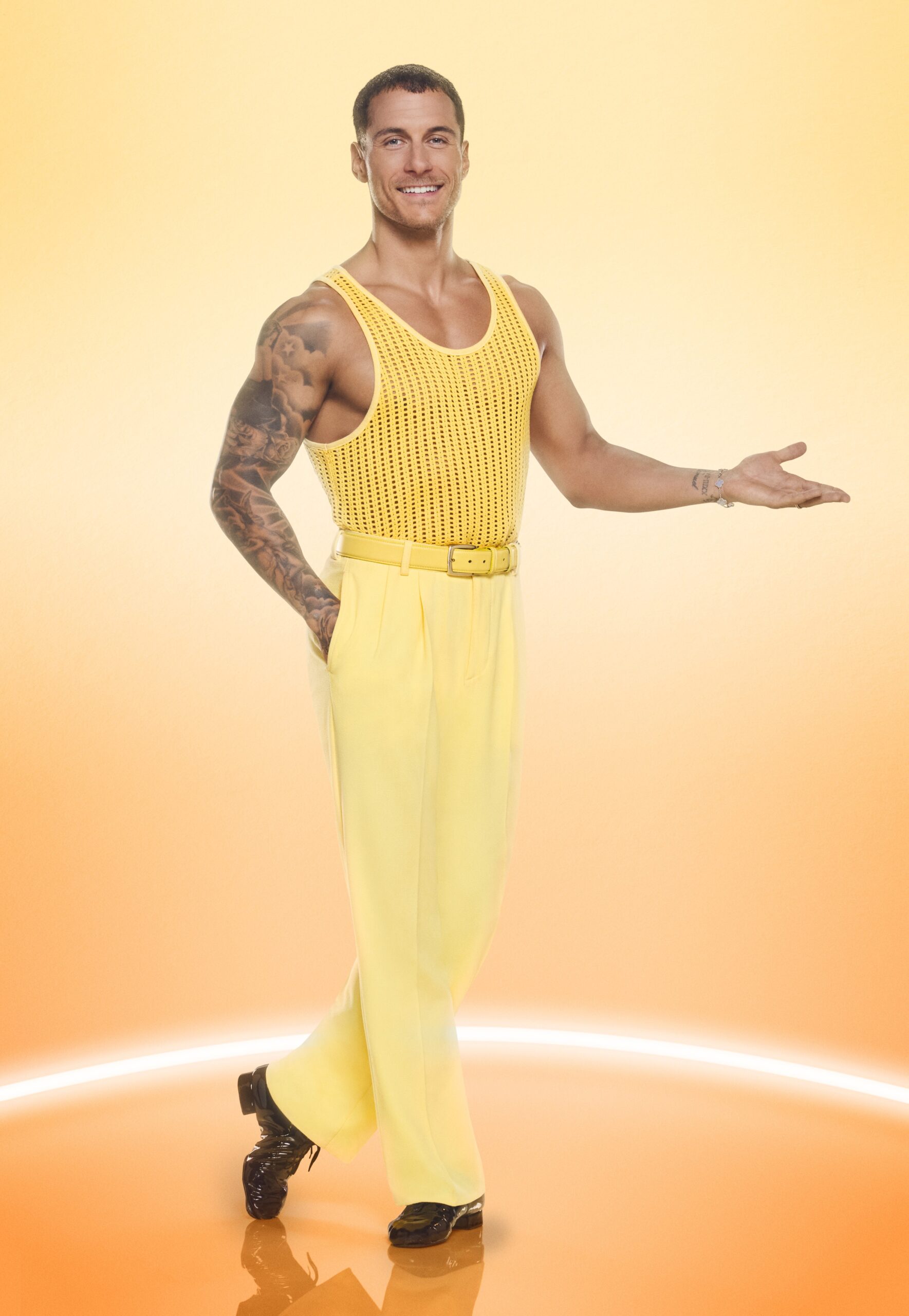 Gorka Marquez smiling in Strictly promo pic