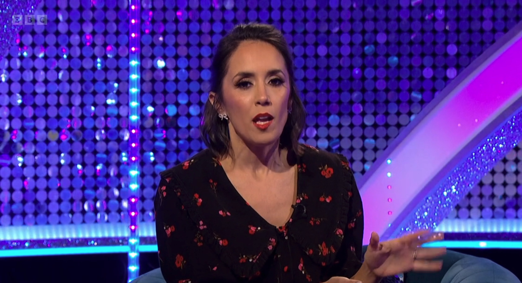 Janette Manrara presenting It Takes Two