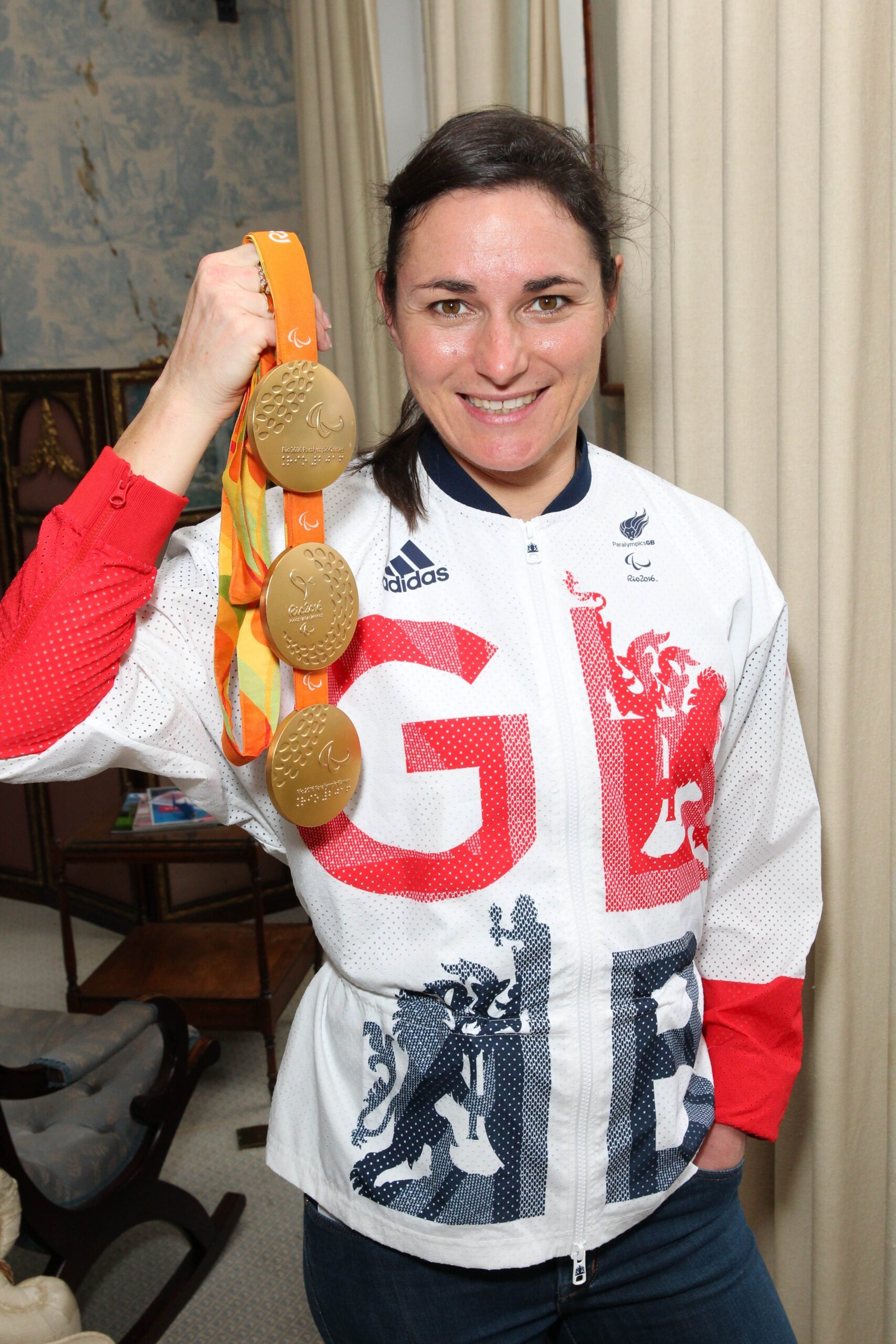 Sarah and her medals