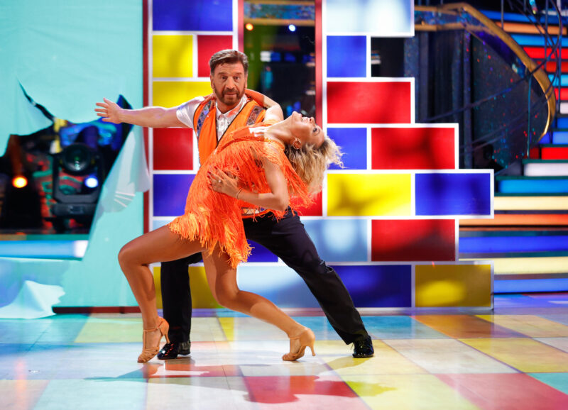 Nick Knowles dancing with Luba on Strictly
