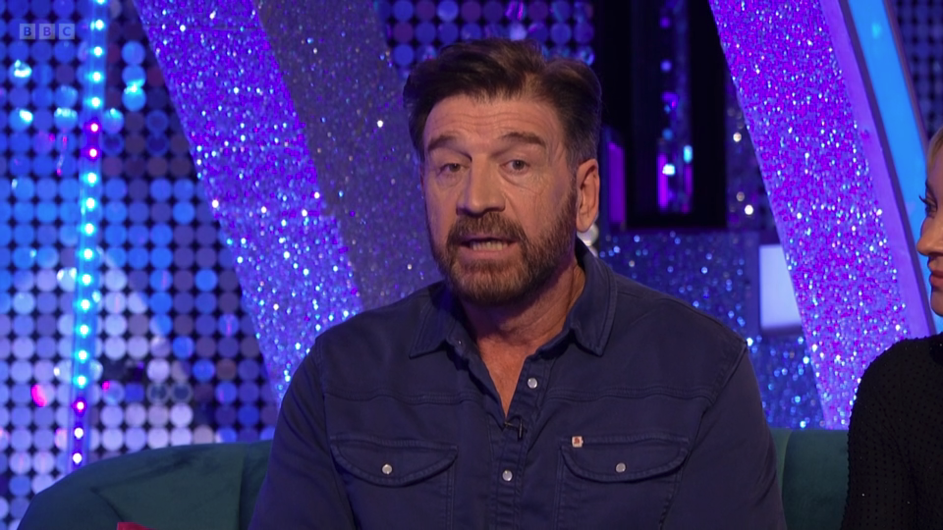 Nick Knowles speaking on Strictly show It Takes Two