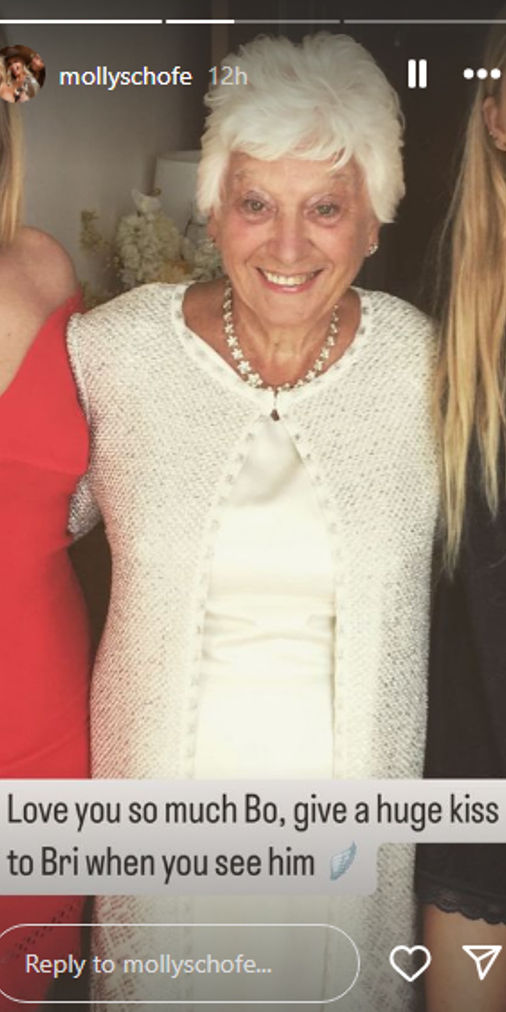Phillip Schofield's daughter paying tribute to his mum after her death on Instagram