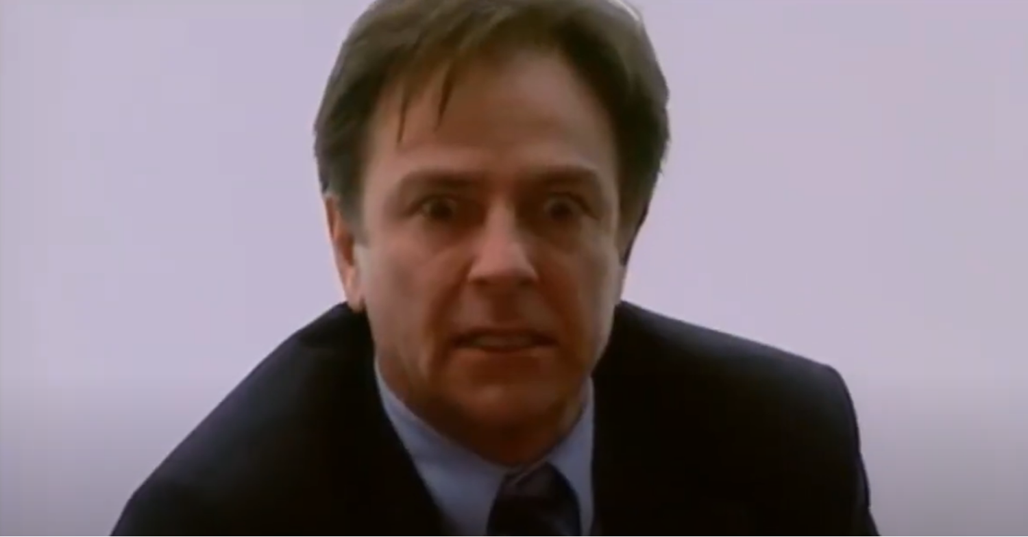 Richard Hillman looking demented on Corrie