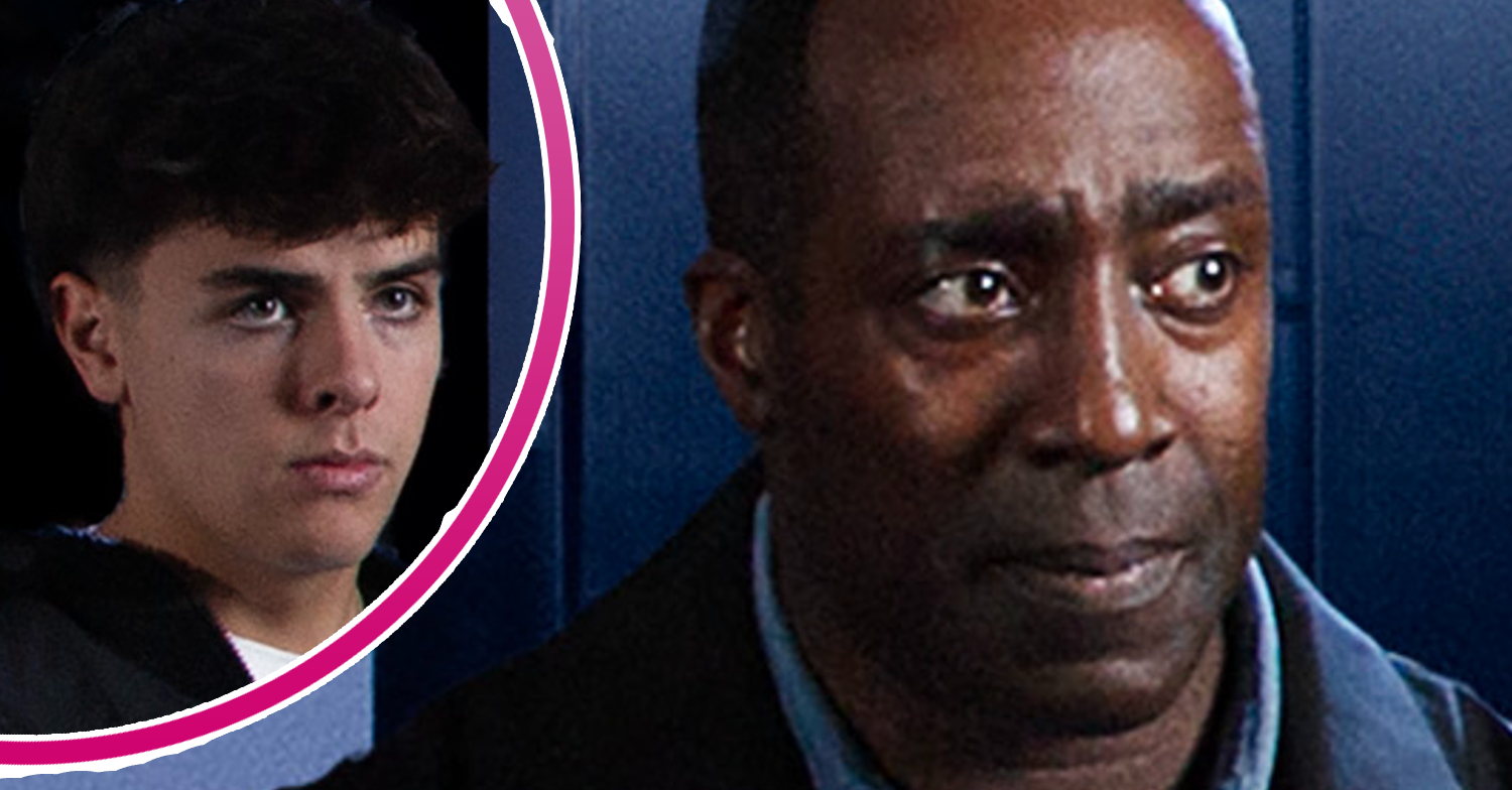 Coronation Street's Ronnie Bailey, and in a bubble is Mason