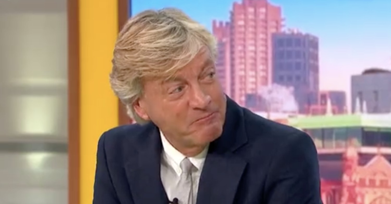 Richard Madeley looking serious on Good Morning Britain