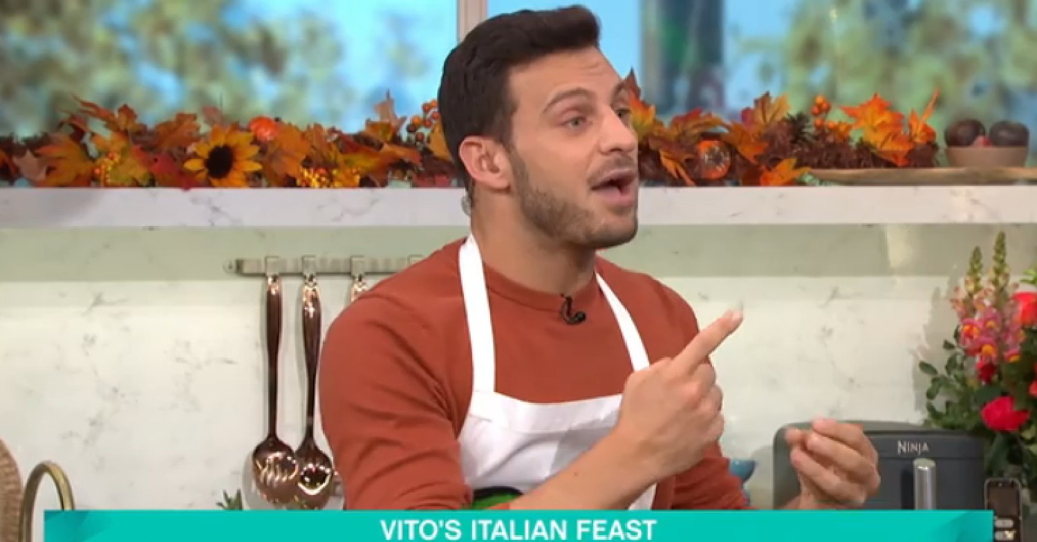 Strictly star Vito Coppola talking on This Morning today