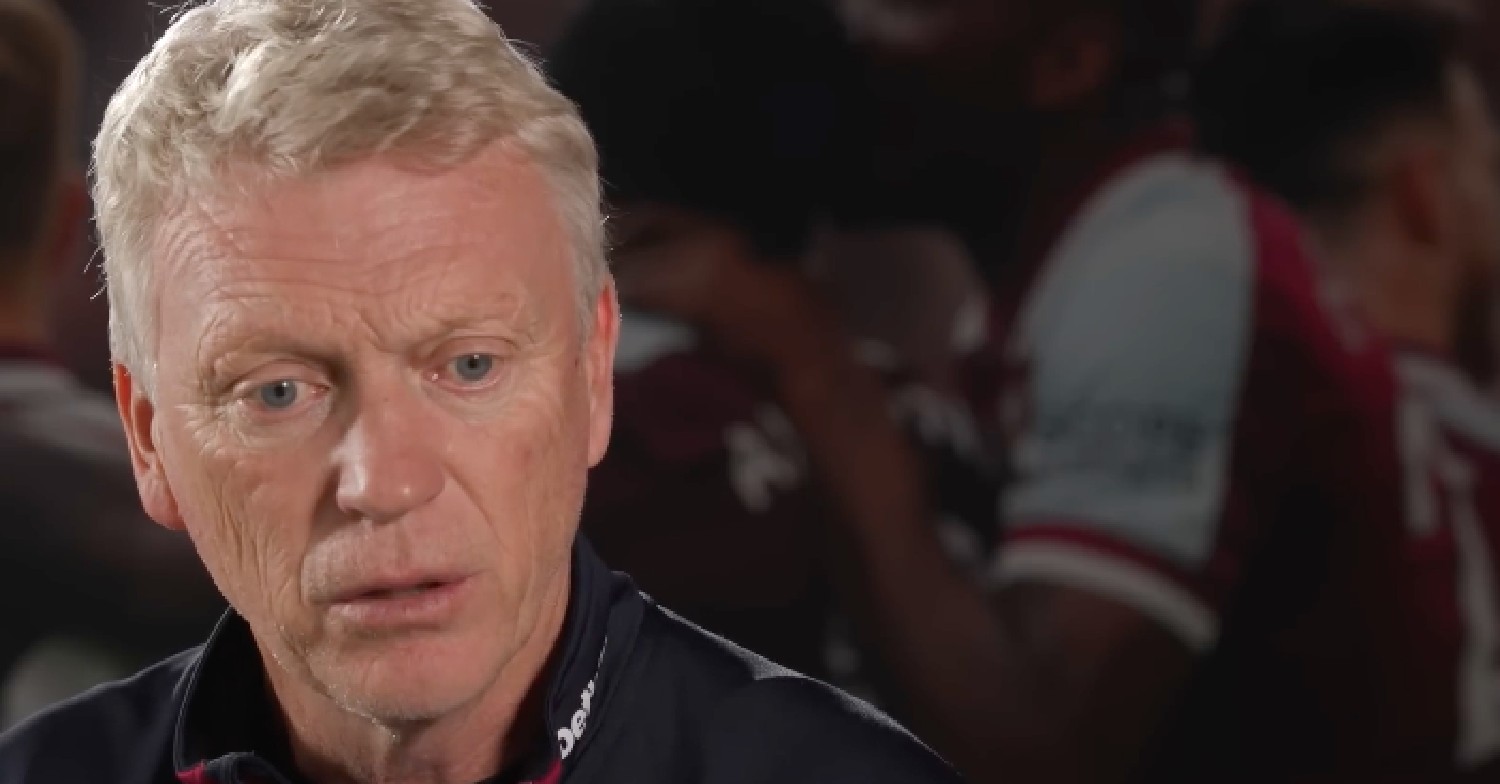 David Moyes looking serious