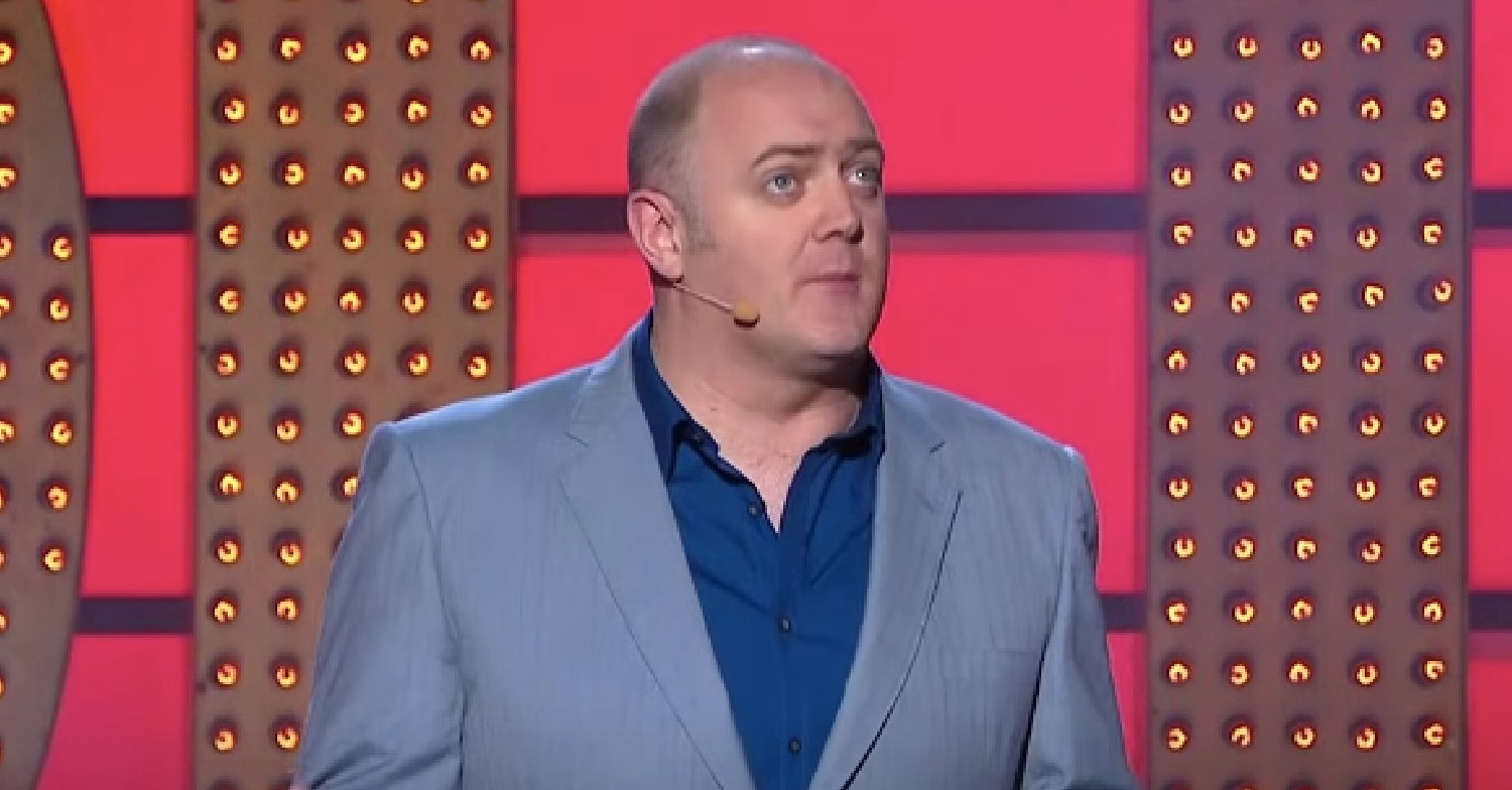 Dara O'Briain on stage 