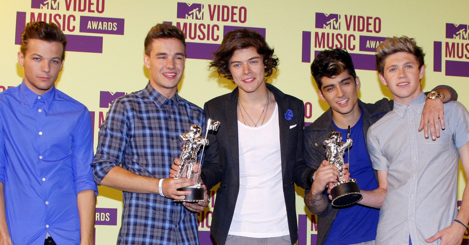 One Direction in 2012 at the MTV Awards