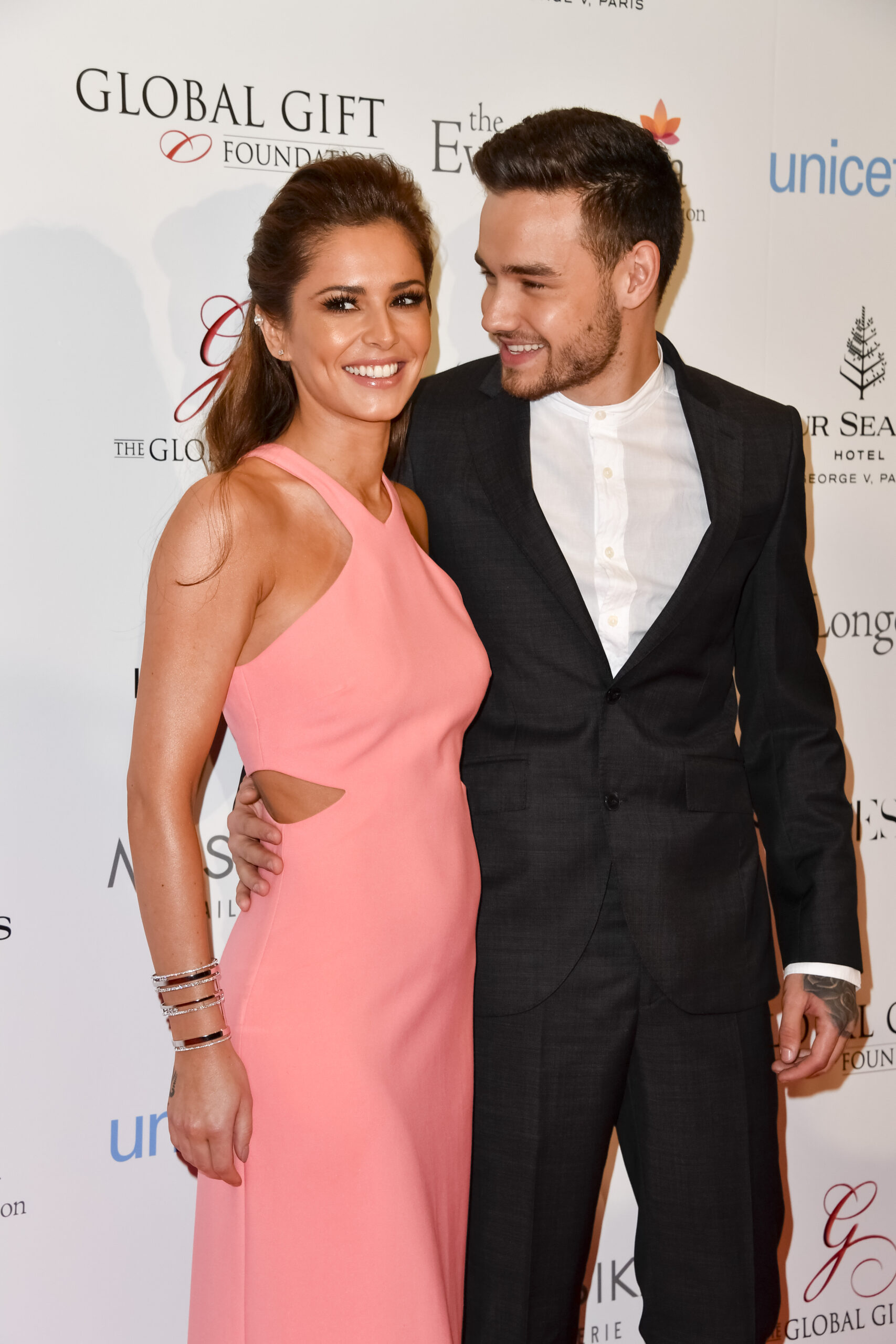 Cheryl and Liam Payne smiling