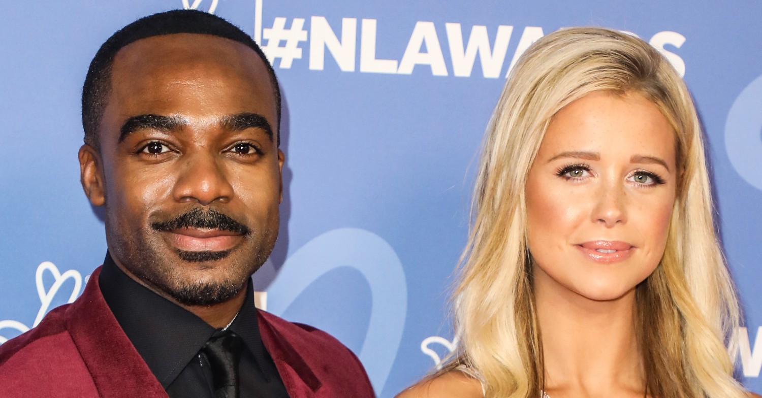 Ore Oduba and Portia on the red carpet