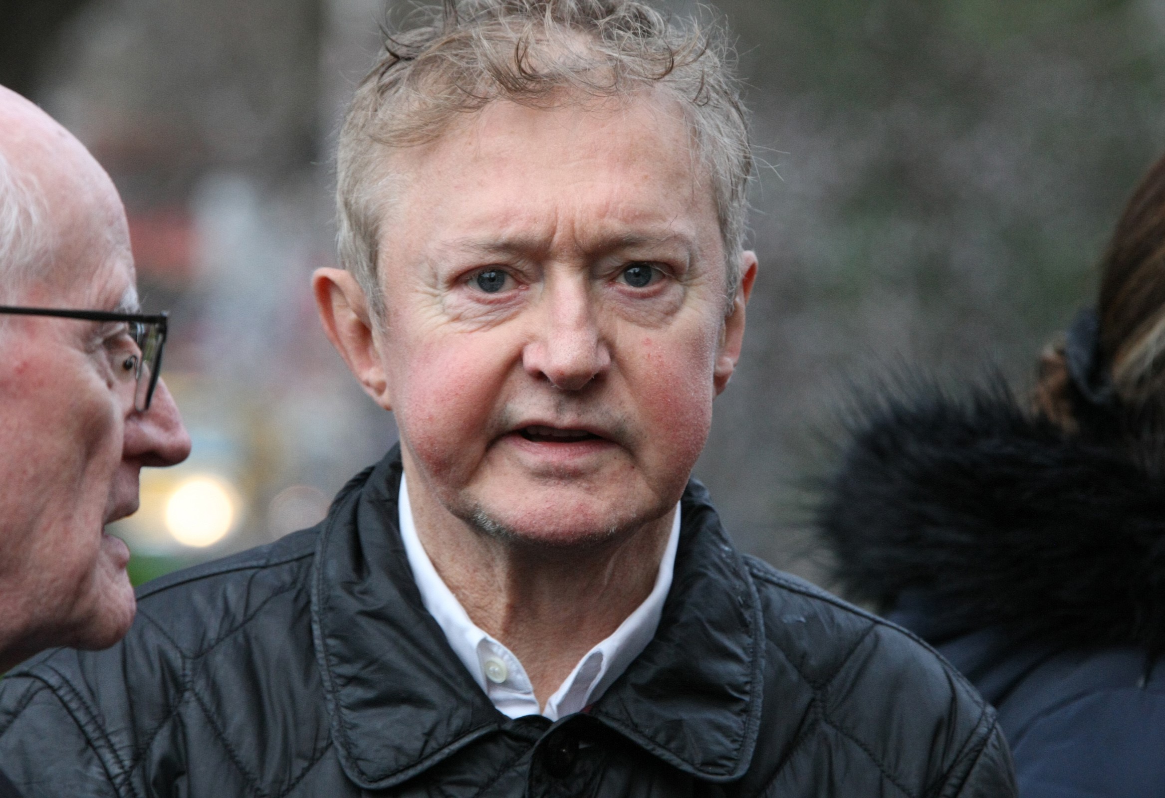 Louis Walsh looking sombre 