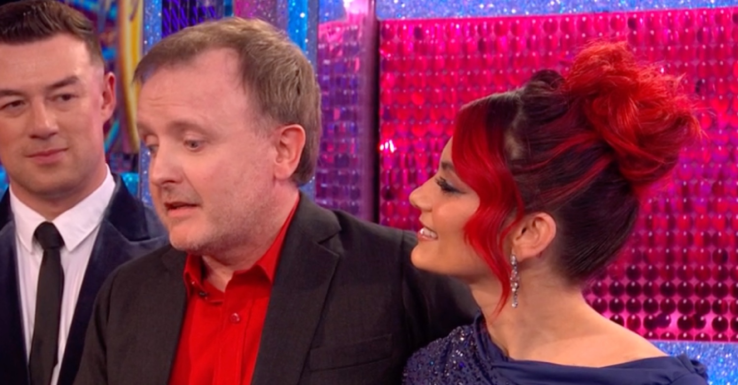 Chris and Dianne in the Claudatorium on Strictly tonight 