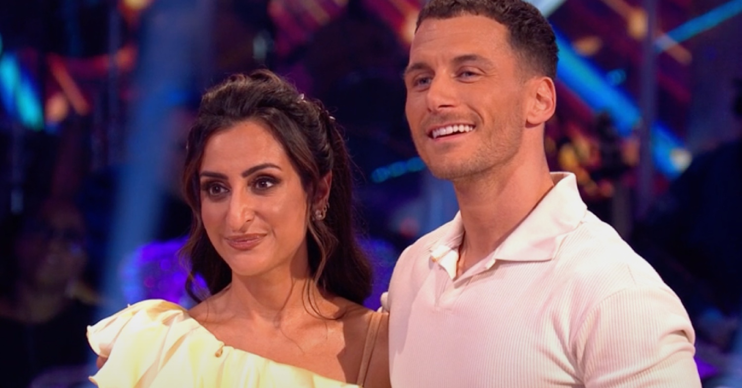 Dr Punam and Gorka Marquez smiling on Strictly 