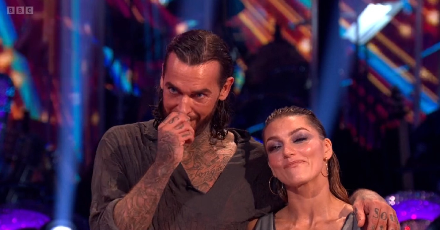 Pete and Jowita receiving feedback on Strictly