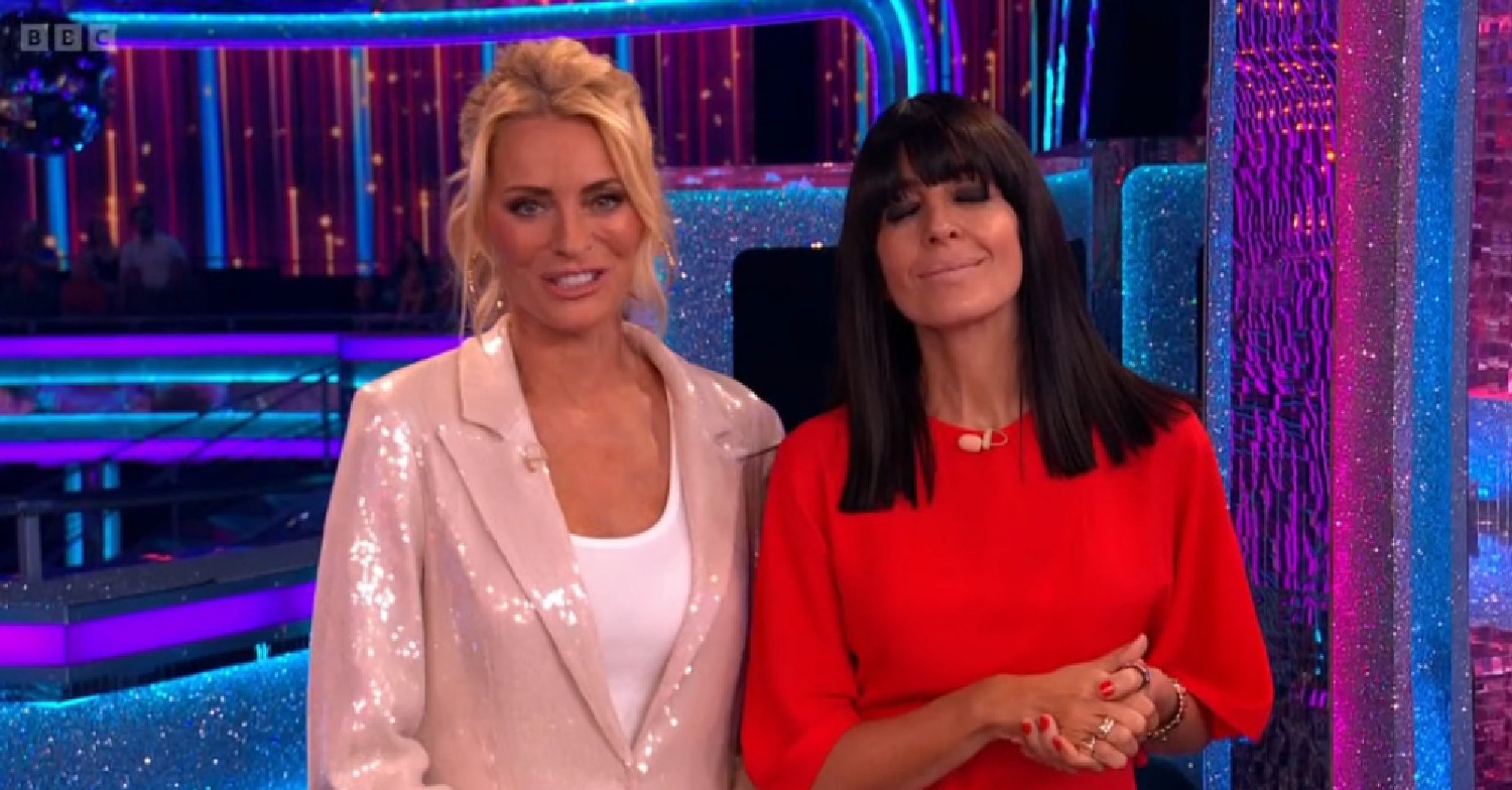 Tess Daly and Claudia Winkleman hosting Strictly