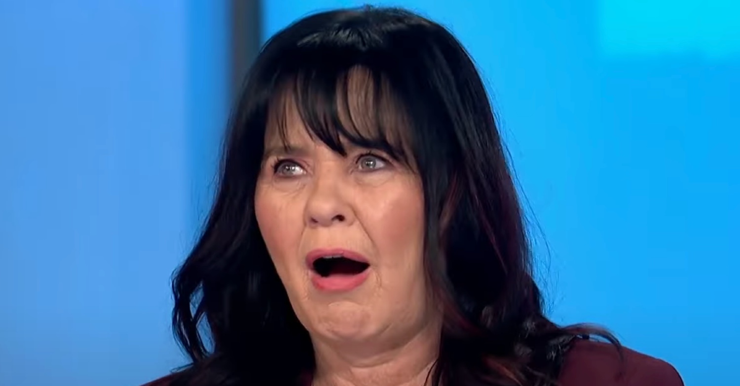 Coleen Nolan with shocked expression on Loose Women