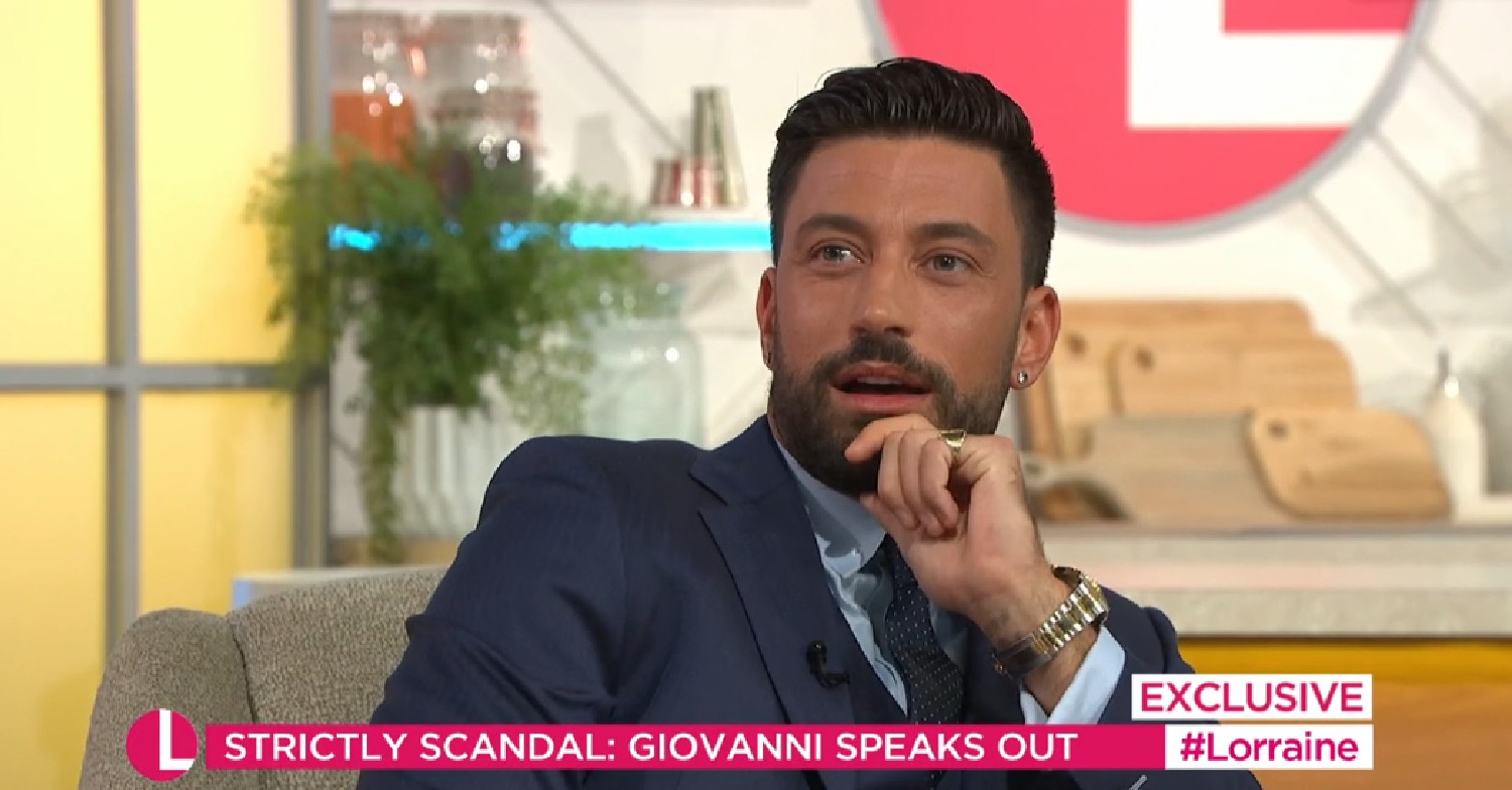 Giovanni Pernice talking on Lorraine today