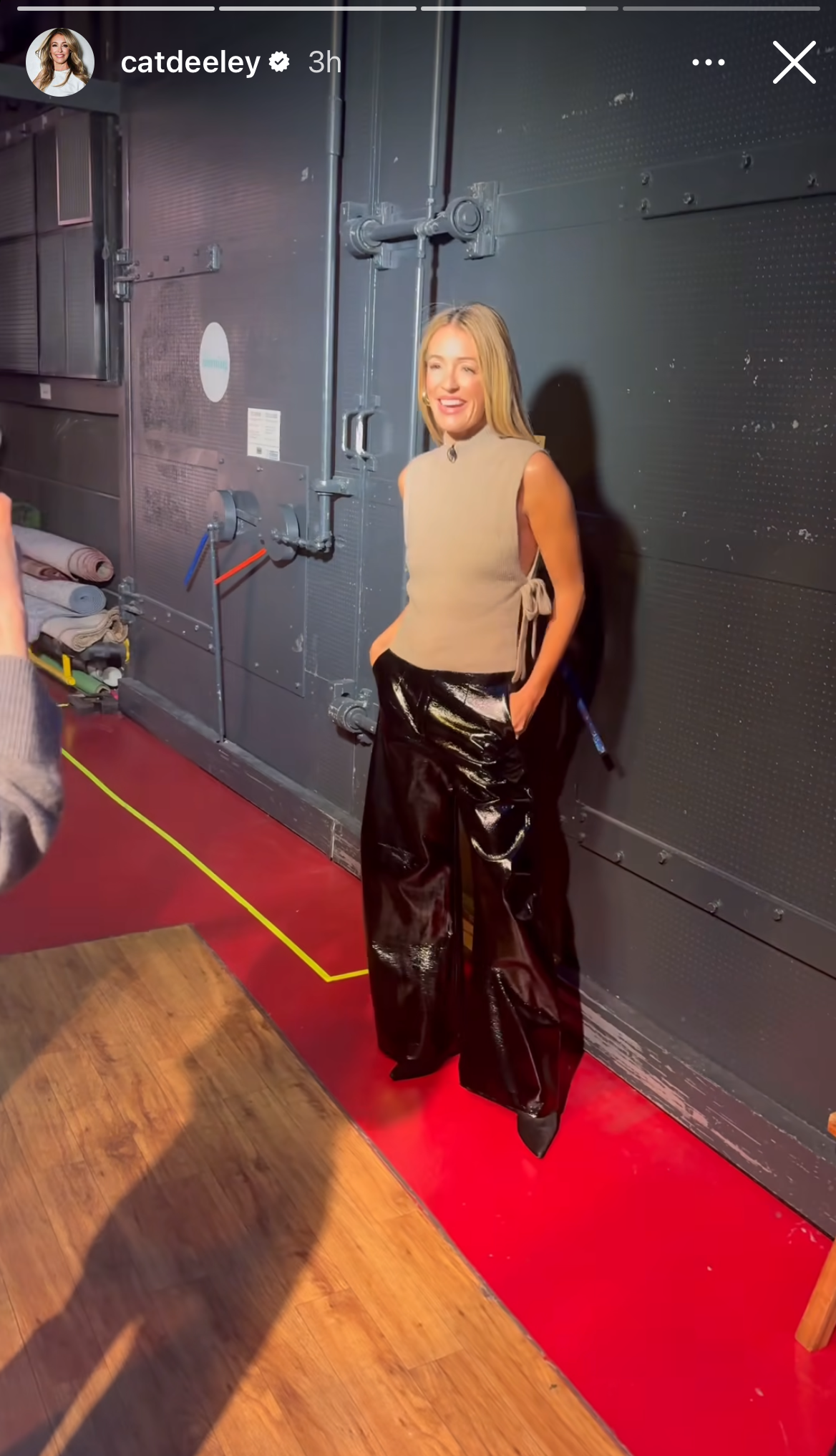 Cat Deeley in her This Morning outfit on Instagram Story