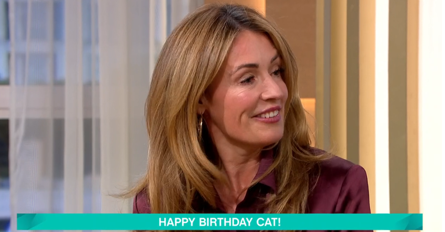 Cat Deeley smiling on This Morning