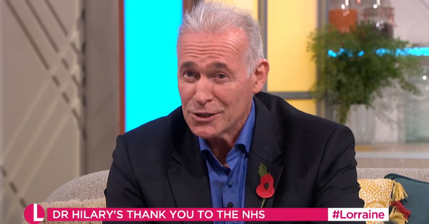 Dr Hilary Jones smiling on Lorraine today