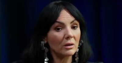 Martine McCutcheon with serious expression