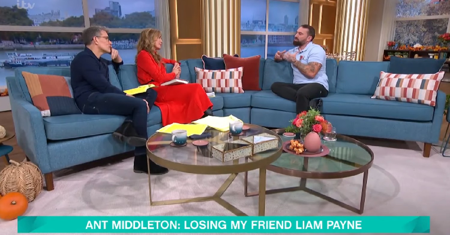 Ant Middleton speaking with Ben Shephard and Cat Deeley on This Morning