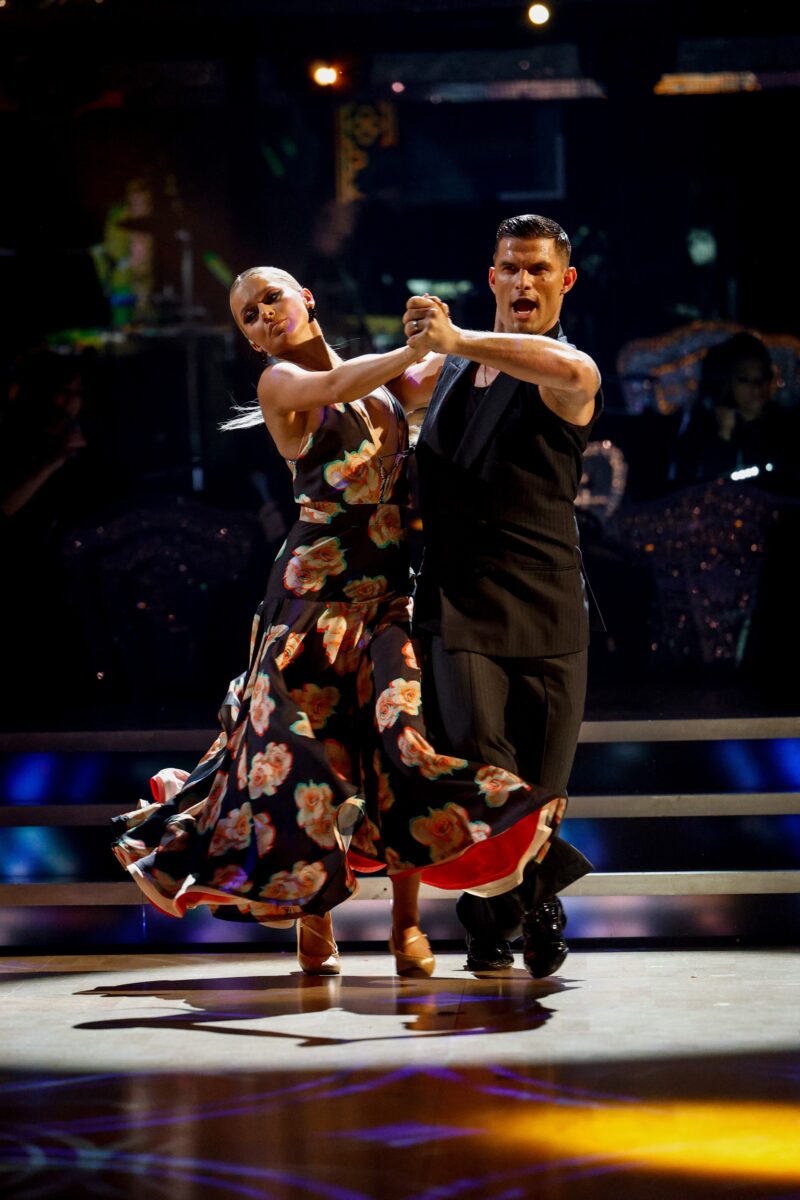 Tasha Ghouri and Aljaz Skorjanec on Strictly