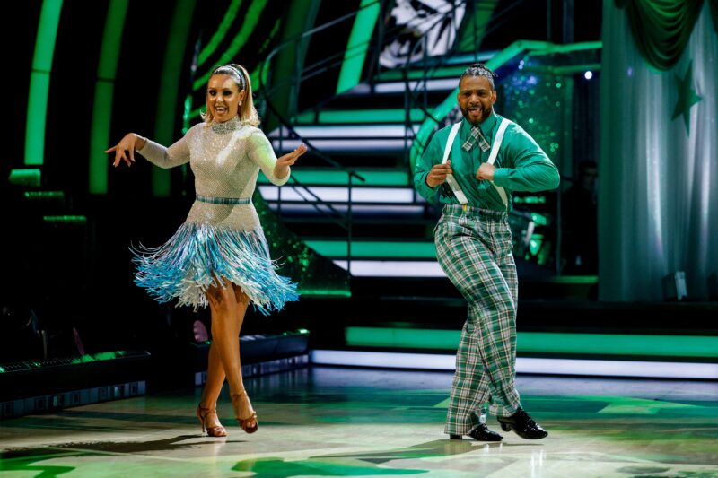Amy Dowden and JB Gill dancing on Strictly
