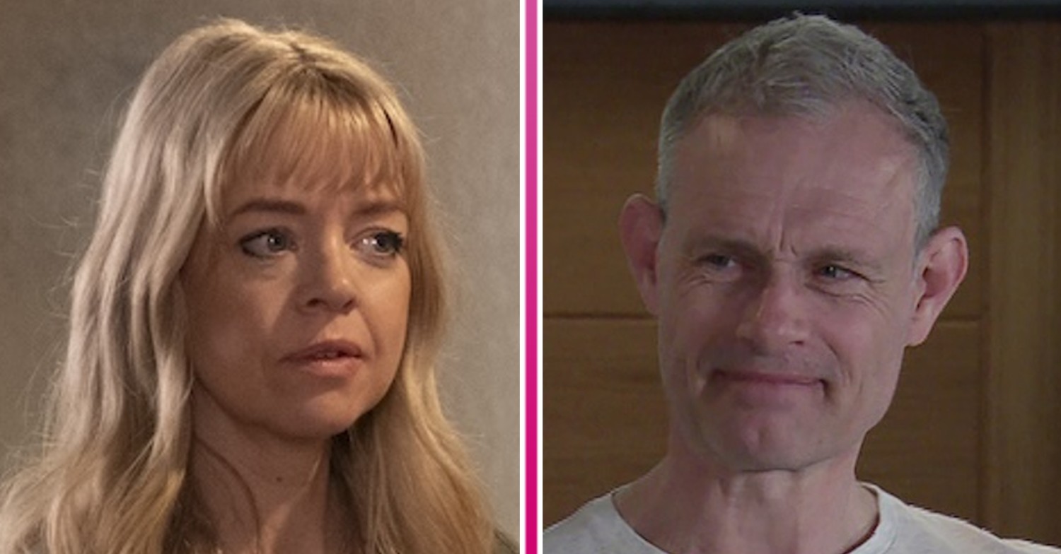 Composite image of Nick and Toyah on Corrie, both smiling (Credit: ITV/Composite: ED!)