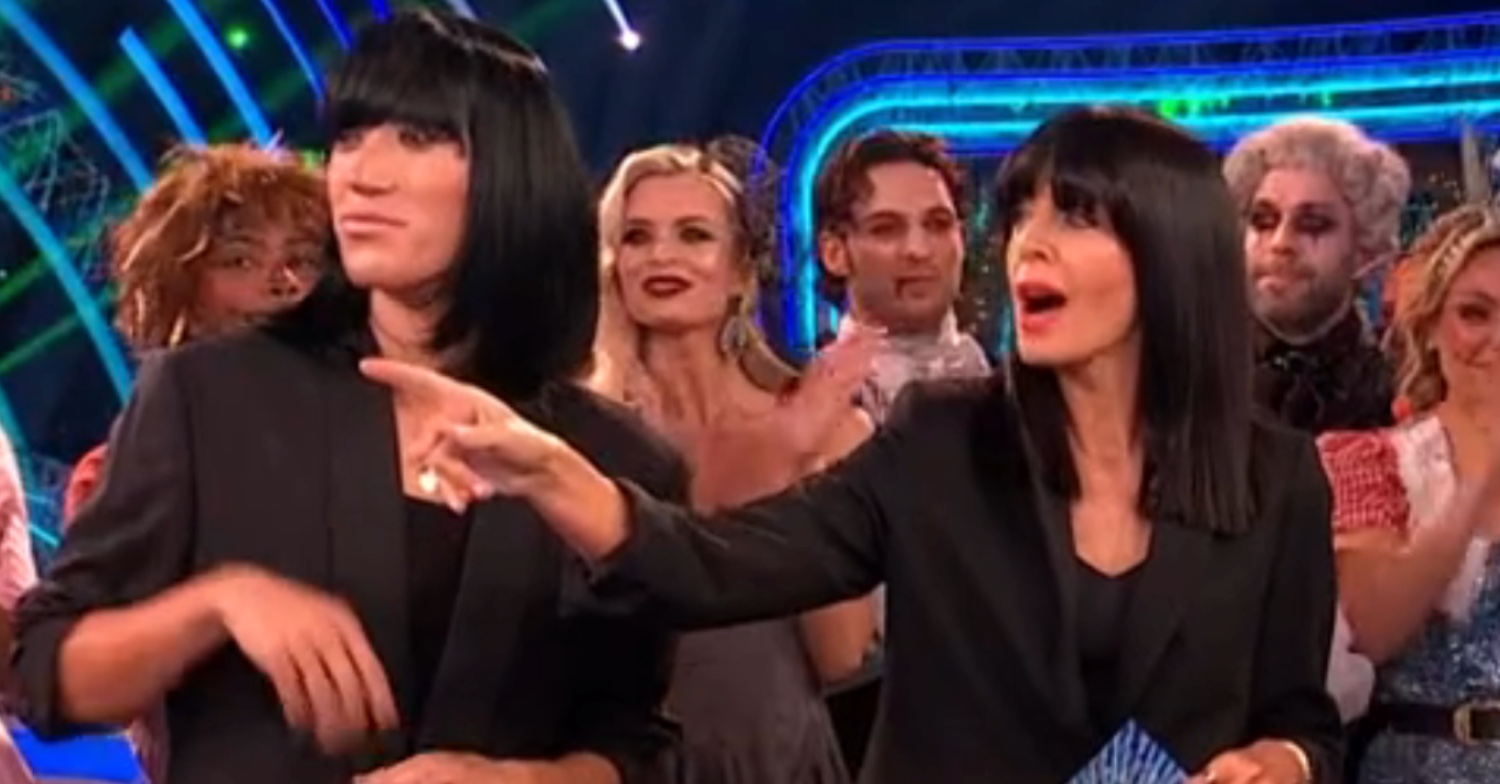 Carlos Gu and Claudia Winkleman dressed the same