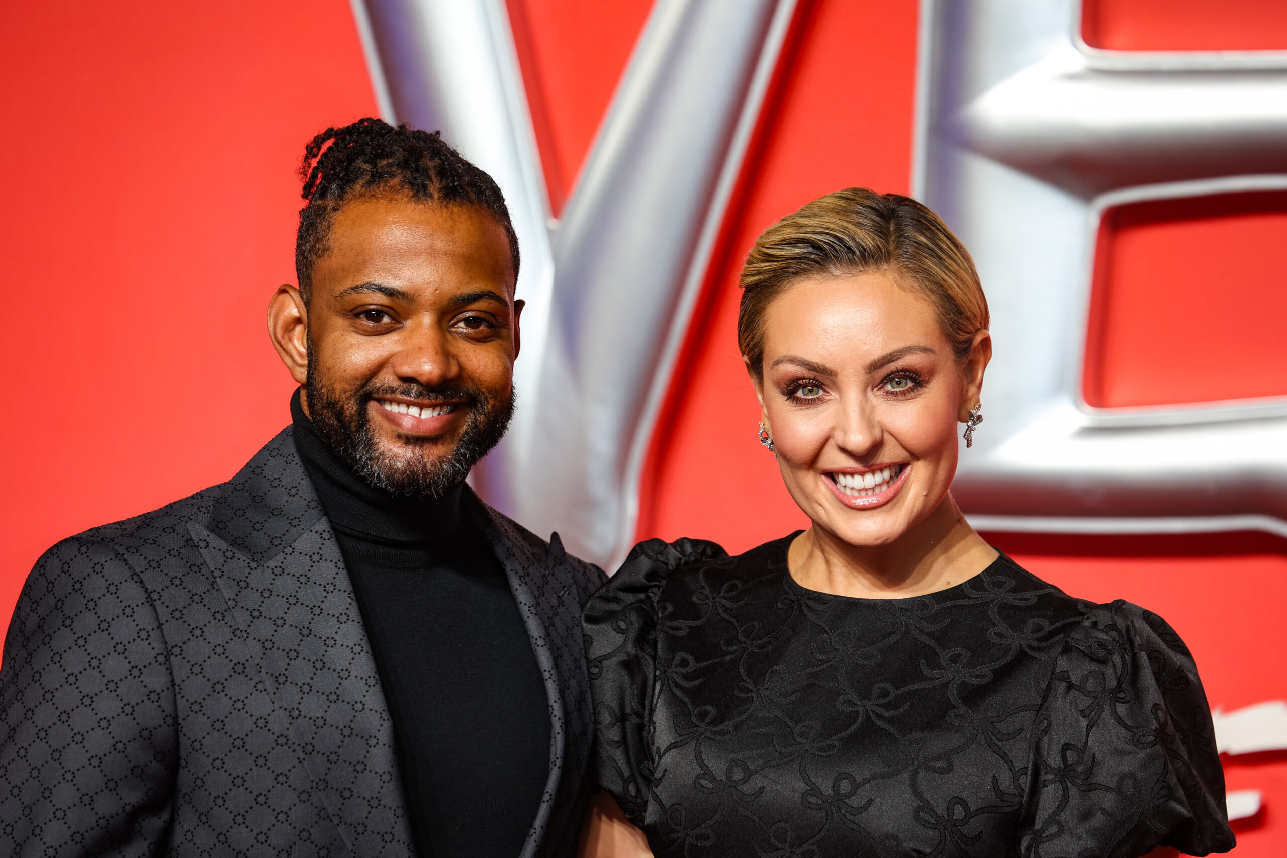Amy Dowden smiling with JB Gill