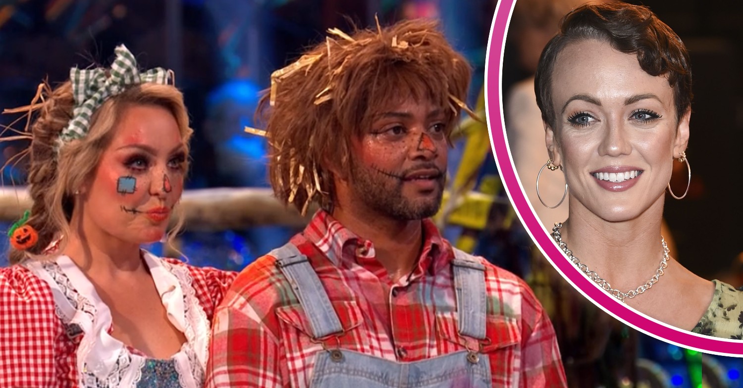 Amy Dowden and JB Gill on Strictly and Lauren Oakley smiling at event