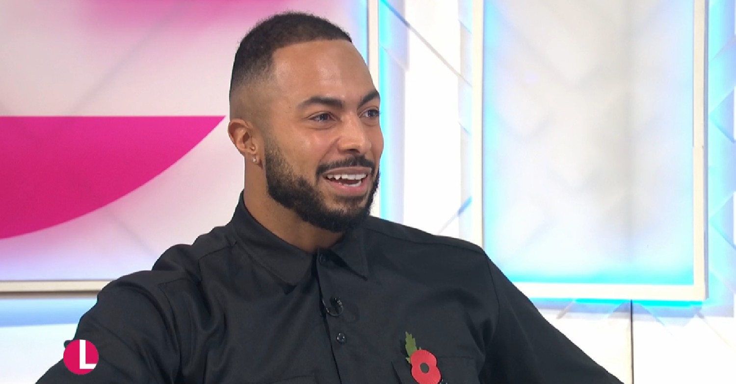 Tyler West smiling on Lorraine today