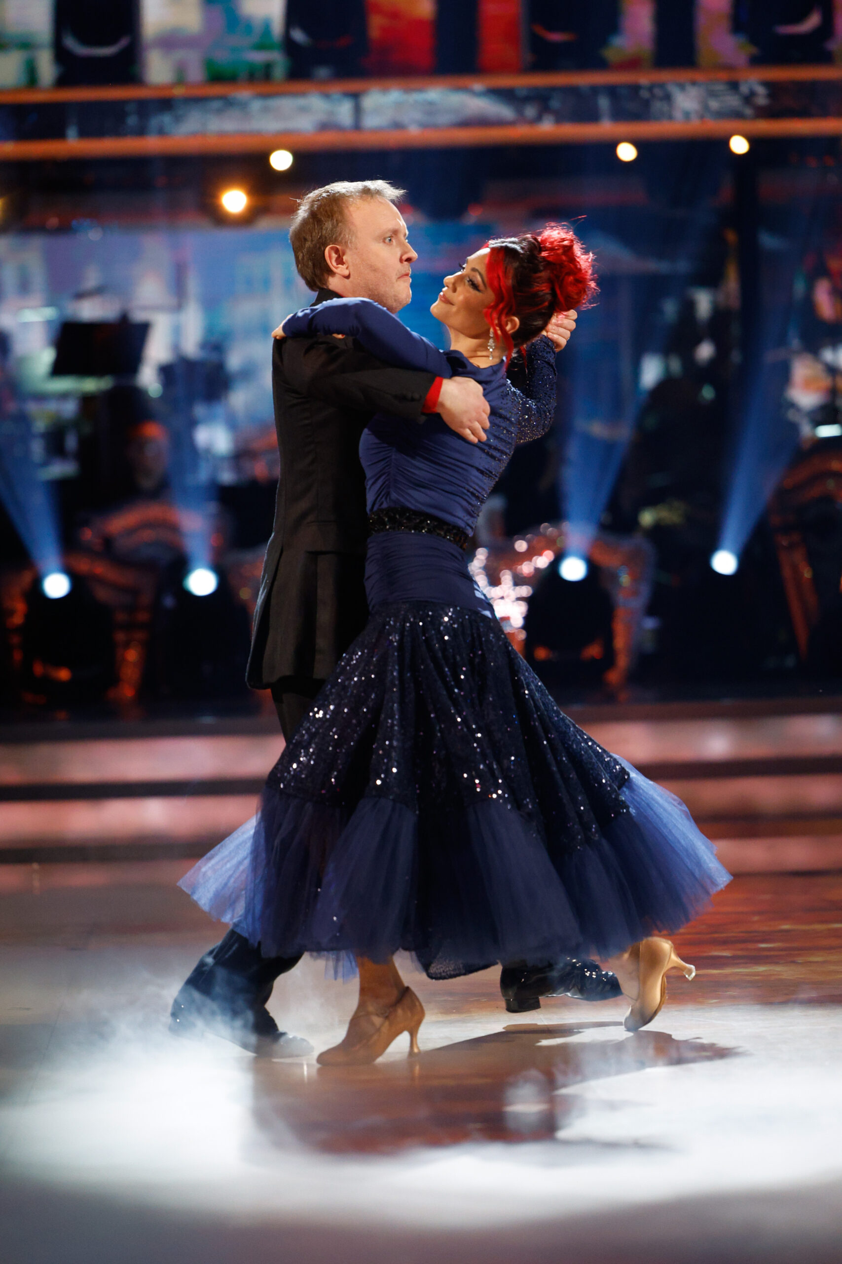 Chris McCausland and Dianne Buswell performing on Strictly