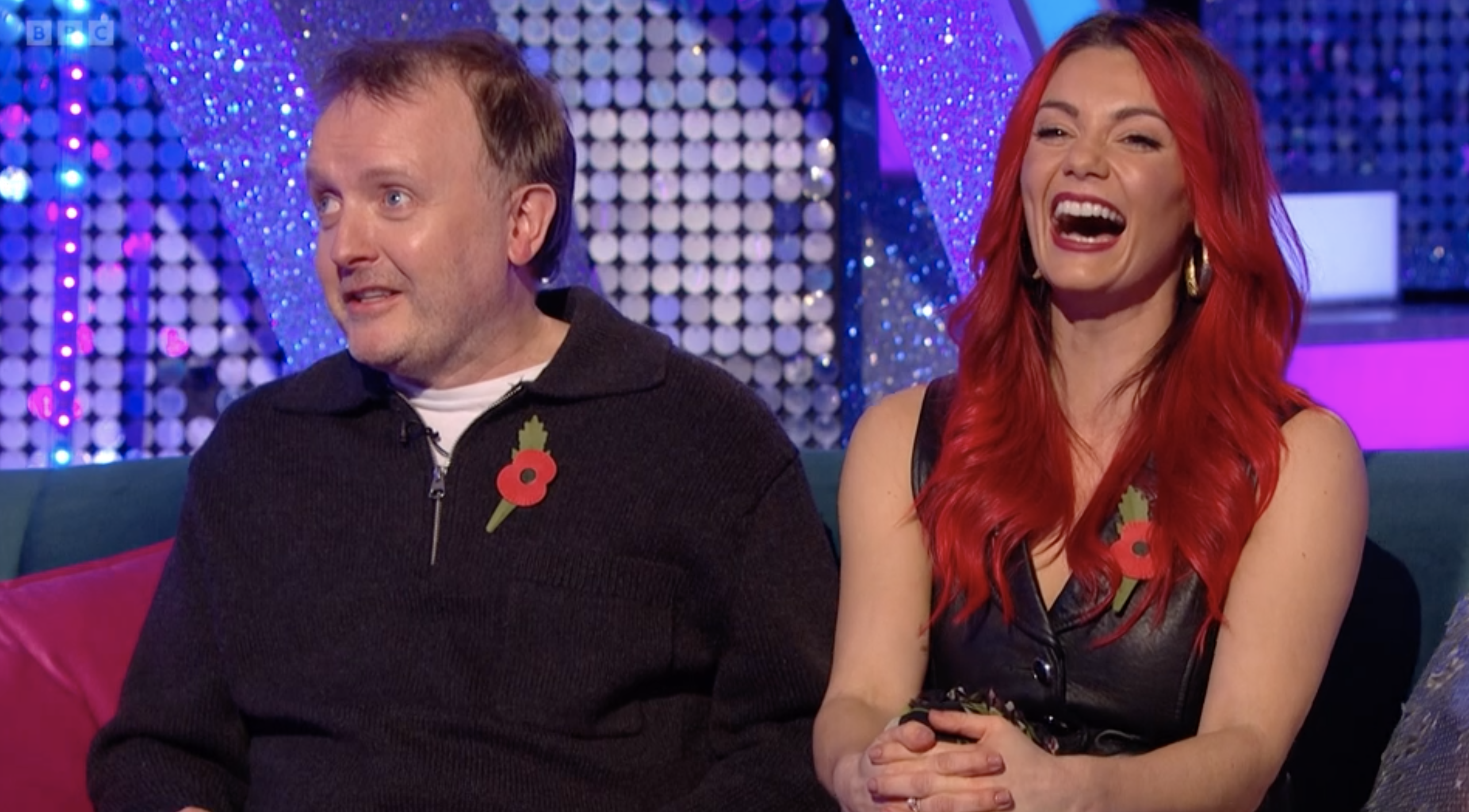 Chris McCausland with Dianne Buswell on Strictly It Takes Two