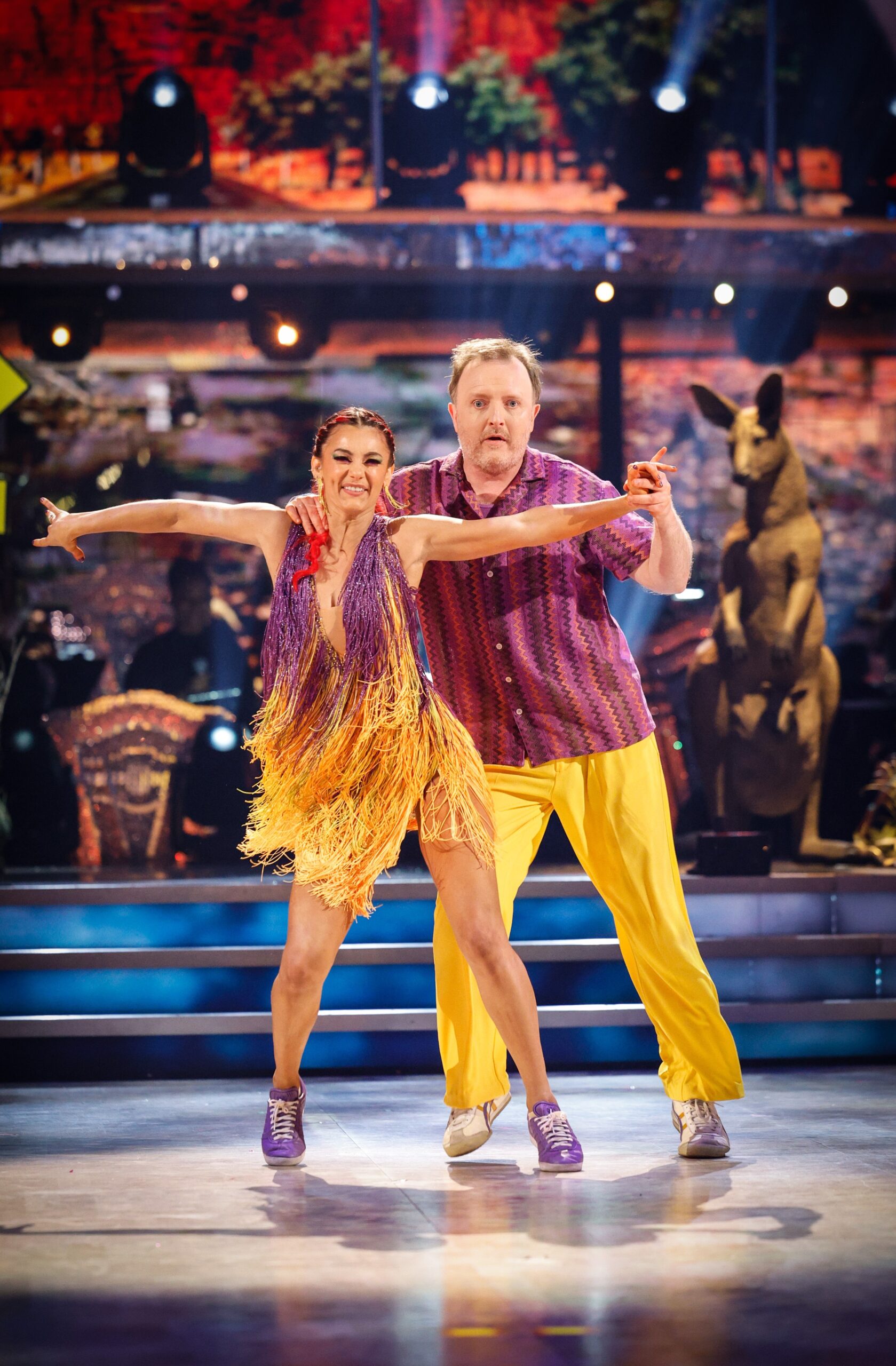 Chris McCausland and Dianne Buswell dancing on Strictly