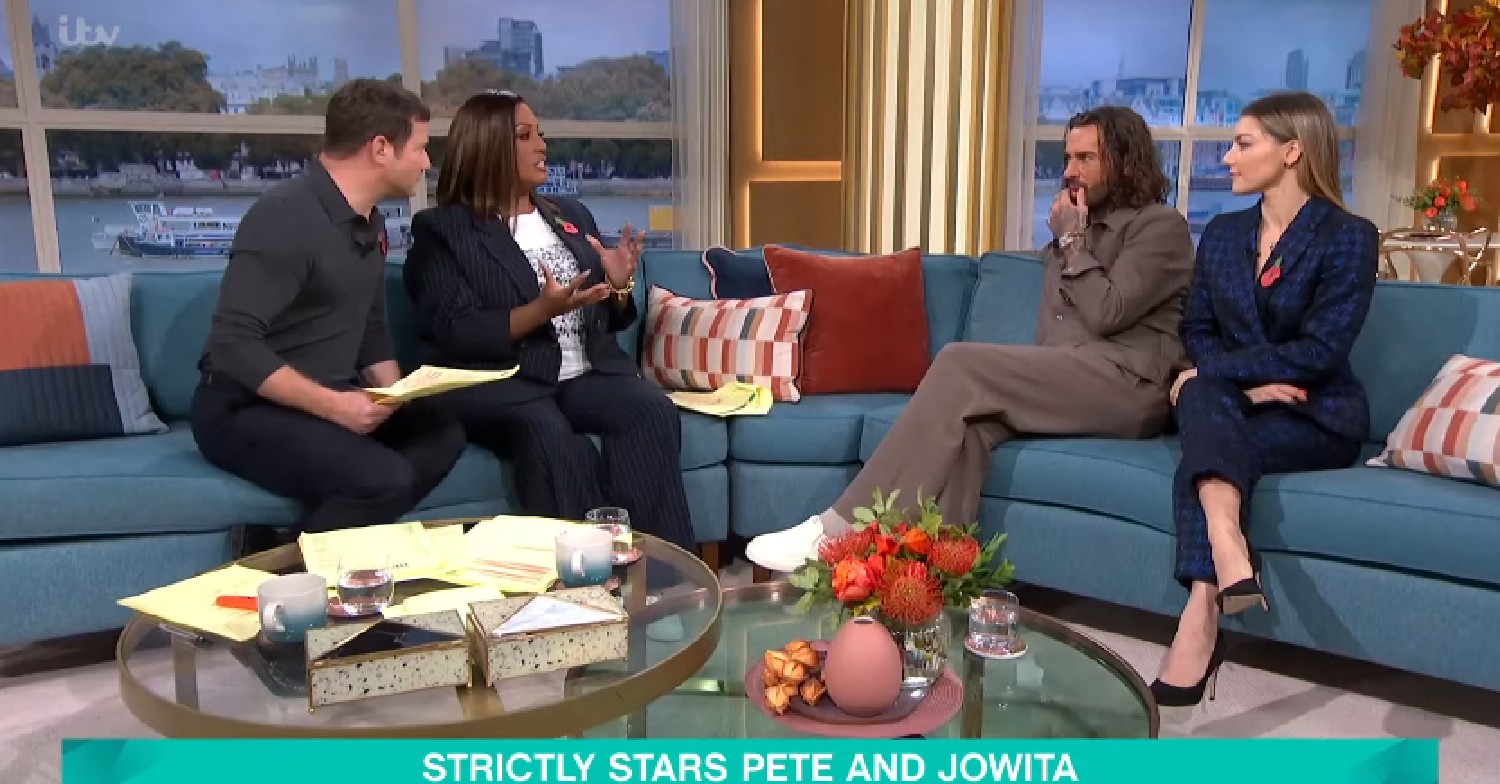 Dermot and Alison speaking with Pete Wicks and Jowita Przystal on This Morning today 