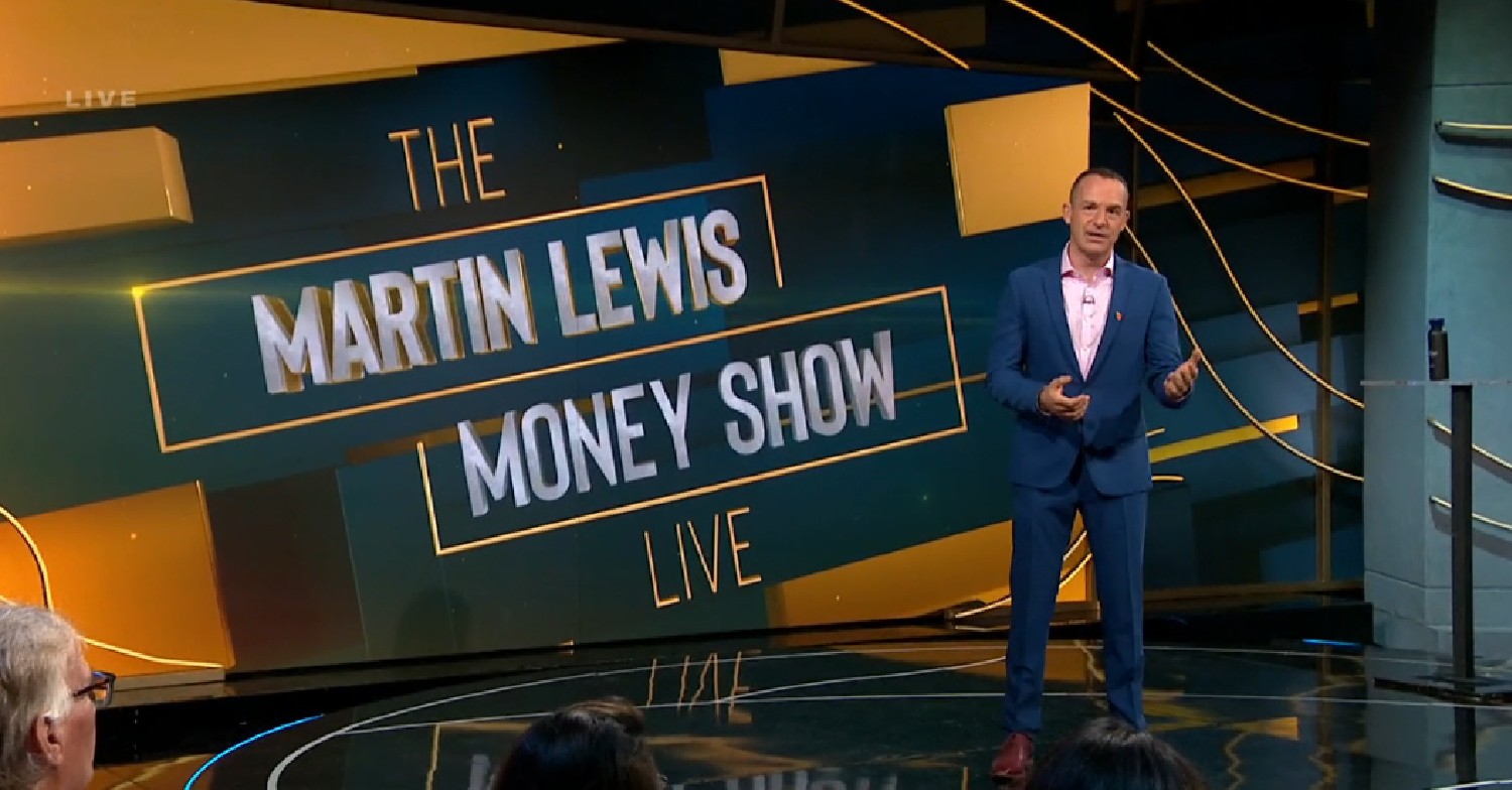 Martin Lewis hosting his Money Show