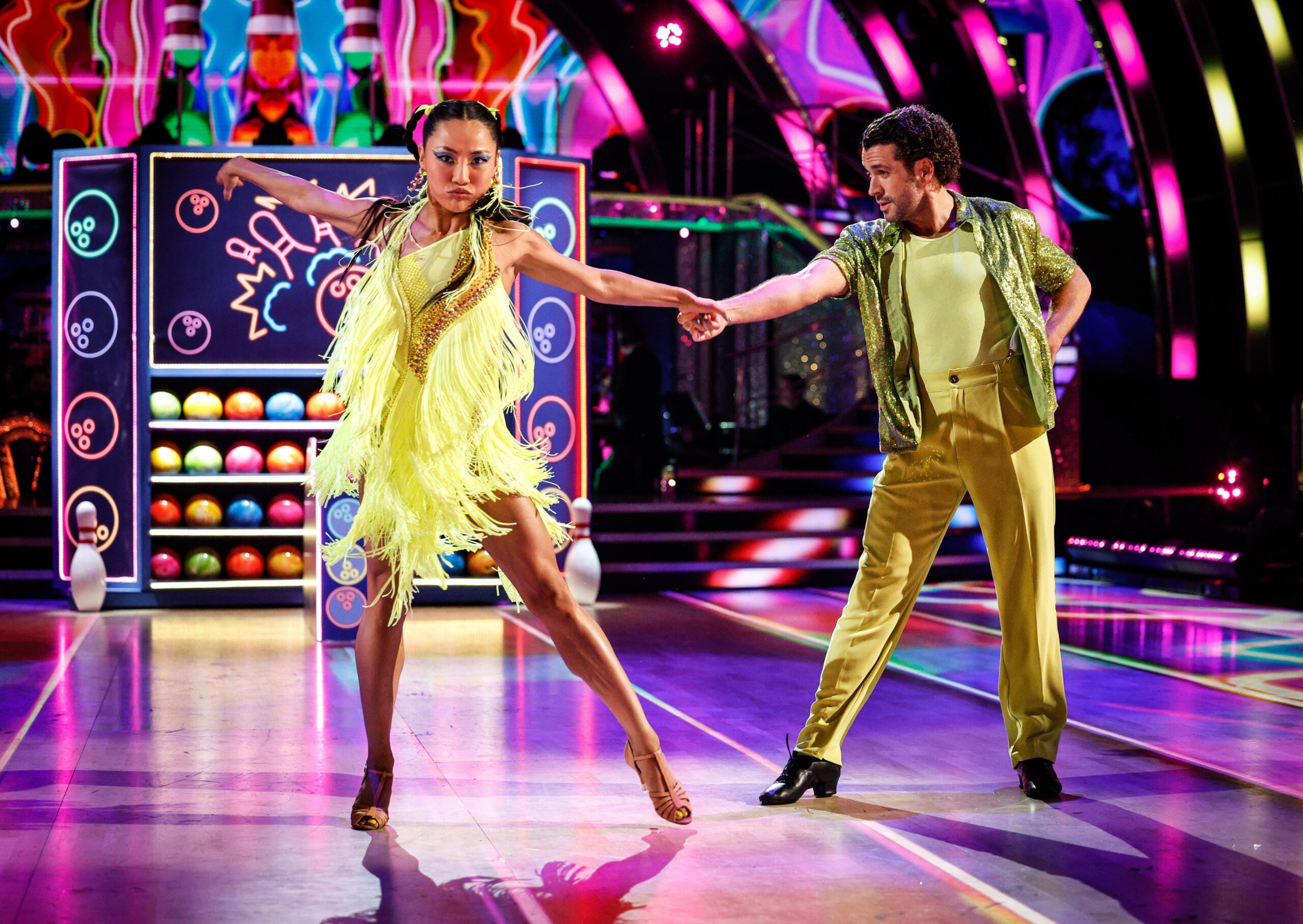 Nancy Xu and Shayne Ward dancing on Strictly 2024