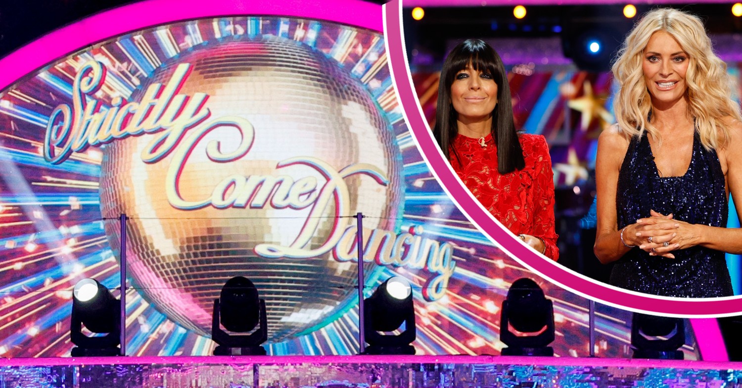 Strictly 2024 logo and Claudia Winkleman and Tess Daly hosting