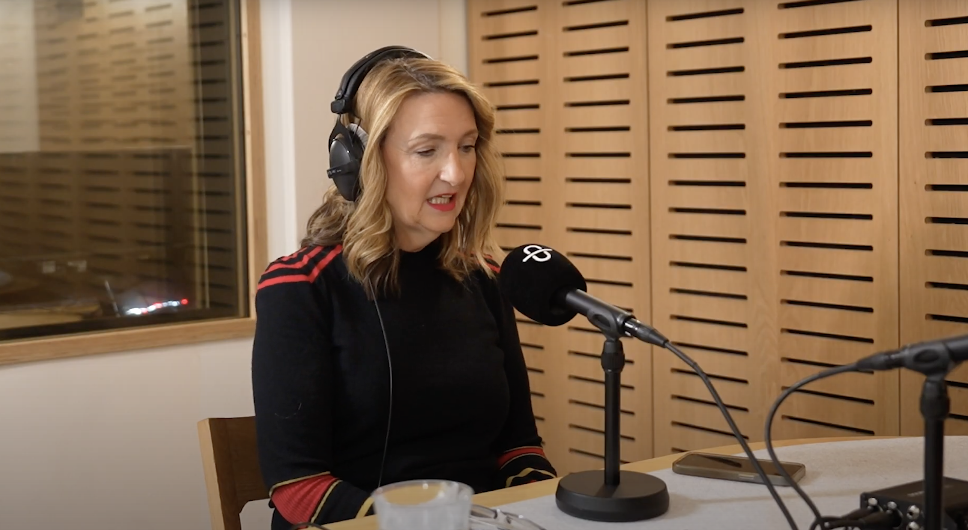 Victoria Derbyshire speaking on Giovanna Fletcher's podcast
