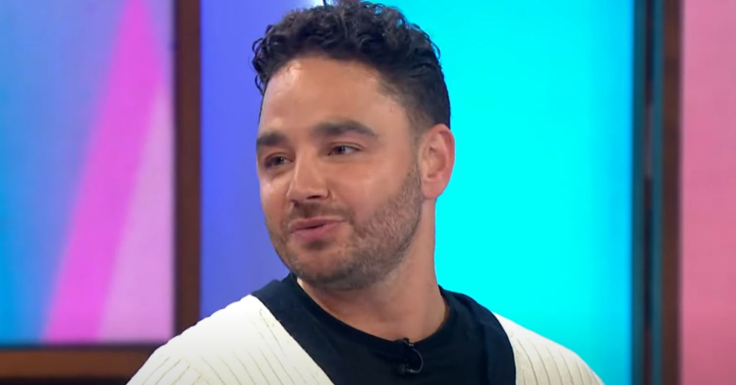 Adam Thomas smiling on Lorraine