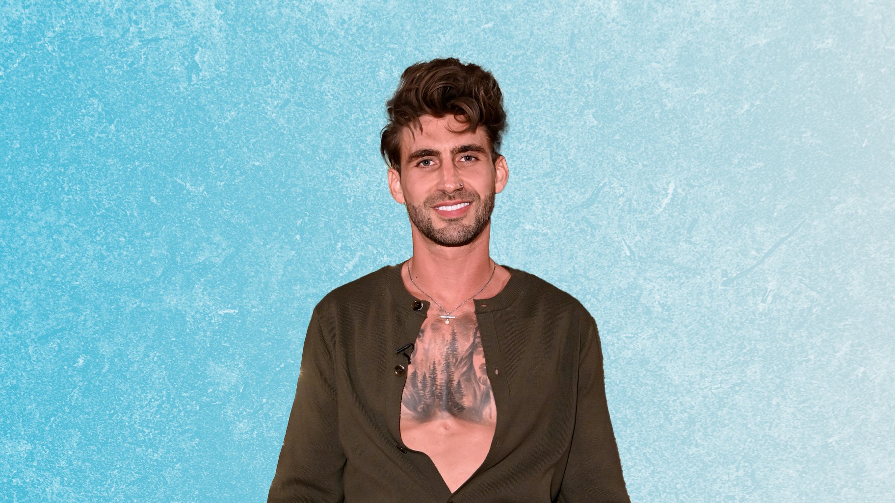 Chris Taylor smiling in Dancing On Ice 2025 promo picture