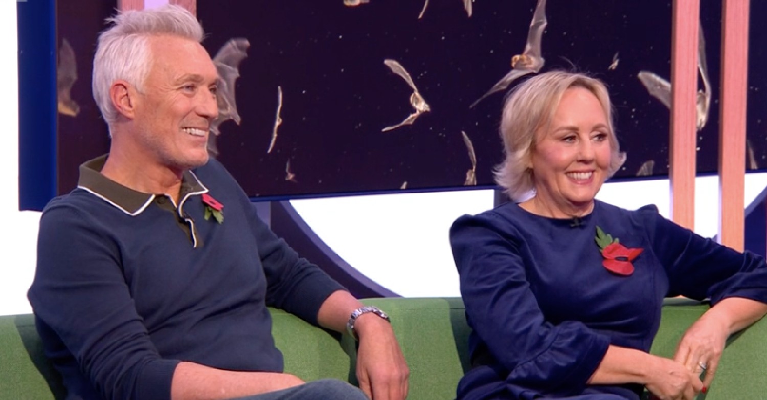 Roman's mum and dad Martin and Shirlie on The One Show